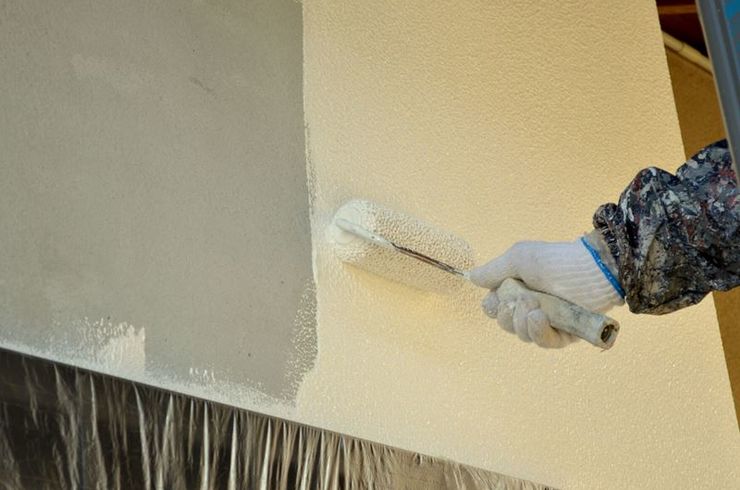 外壁の丁寧な塗装